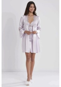 Resim Pierre Cardin Kadın Saten Altılı Çeyiz Seti - 6325 Viola 