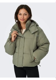 Resim Only Onlhope Short Puffer Kadın Şişme Mont 15322013 Yeşil 