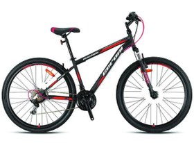 Resim MAGNUM - 26 MTB - 15' - 21 Vites - V.B - Mat Siyah - Gri\u002FKırmızı 