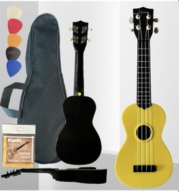 Resim 4 Telli Ukulele Sarı Çanta,pena,tel 