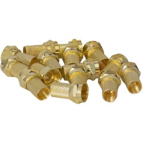 Resim F Konnektör Altın Rg6/U4 Geniş 100'lü Paket 