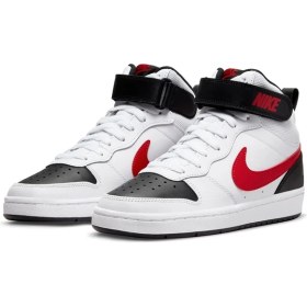 Resim Nike Court Borough Mıd 2 (Gs) Kız Çocuk Spor Ayakkabı Nefes Alabilir Yapı ile Koşu ve Yürüyüş İçin İdeal 