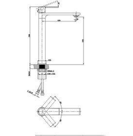 Resim Fontana FM-2322 Lavabo Bataryası Altın 