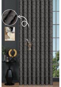 Resim Jakar Kesme Fon Perde Ezgi V-6016 Antrasit Antrasit 