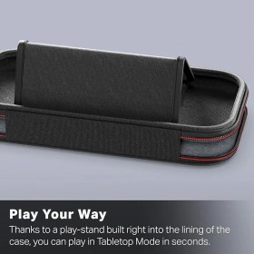 Resim Nintendo Switch 2 Için Slim Case - Koyu Gri, Resmi Lisanslı, Koruyucu Kılıf, 10 Yazılım Kartı Için Yer, Dolgulu Ekran Koruyucu, Entegre Ayak 