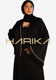 Resim Vip Tasarım Kristal Detayli Ferace (ABAYA ve ŞAL) - M 