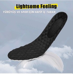 Resim Anatomik, Rahat, Koşucu, Sporcu, Ayakkabı Tabanlığı, Siyah 40-41 