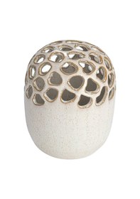 Resim Sırlı Yuvarlak Vazo Çok Renkli 