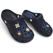 Resim Fiyra 3010 Lacivert Crks Taşlı Havuz Plaj Çizgili Bayan Terlik Lacivert 