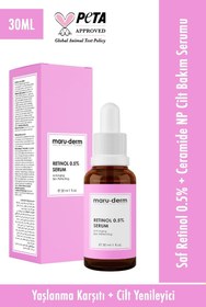 Resim Maruderm retinol 0.5% cilt yenileyici bakım serumu 30 ml 