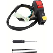 Resim Hightower Ktm Honda Yamaha Kawasaki Kayo T2 T4 T6 Universal Scooter Atv Start Stop Anahtarı Siyah Model 2 