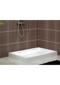 Resim Shower 80x120 Dikdörtgen Monoblok Duş Teknesi 