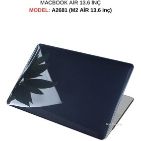 Resim Mcstorey Macbook Air Kılıf 13.6 Inç M2-m3 Kristal (TOUCHID'Lİ AİR M2-M3) A2681 A3113 Uyumlu (2022-2024) 