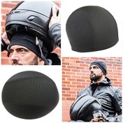 Resim Siyah Motosiklet Kaskı Liner - Off-Road Motosikletler için Serin, Kuru, Nefes Alabilen Polyester İç Kapak, Nefes Alabilen Motosiklet Kıyafeti | Şık Motosiklet Kıyafeti | Dayanıklı Motosiklet Kıyafeti 