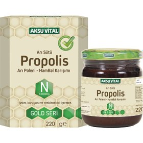 Resim Aksu Vital Propolis Arı Sütü Arı Poleni Ham Bal Karışımı 