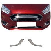 Resim Ford Courier Sis Farı Çerçevesi Kromu Nikelajı 2018-2019-2020 