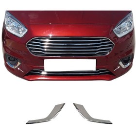 Resim Ford Courier Sis Farı Çerçevesi Kromu Nikelajı 2018-2019-2020 