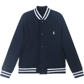 Resim Çocuklar için Polar Beyzbol Ceket - Mavi - 5Y 