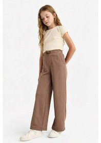 Resim Defacto Kız Çocuk Wide Leg Beli Lastikli Geniş Paça Eşofman Altı D0743a825aubn534 Kahve 