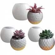 Resim 3-Pack Silikon Pot Kalıbı, Alçı Çiçek Saksısı/Mantolama Kalıbı, Beton Çiçek Saksısı, DIY Reçine Döküm Kalıpları, Beton Epoksi Reçine Pot Kalıpları, Alçı Mantolama Kalıpları, El Yapımı Çimento Çiçek Saksısı Kalem Tutucu Kalıpları, Alçı, Beton ve Reçine El Sanatları için Uygun, Modern Tasarım, El Sanatları Tutkunları ve DIY Sevgilileri için Mükemmel Hediye, Ev ve Doğum Günü 