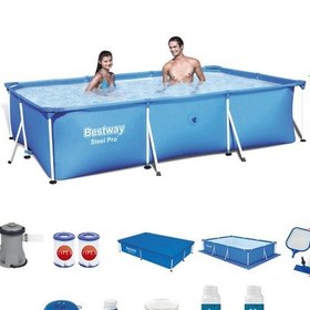 Resim Prefabrik Havuz Seti 300cm x 201cm Bw411 