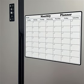 Resim 1 adet / 3 adet temizleme tahtası seti, beyaz tahta silgi, işaretleyici kalem, buzdolabı takvimi, duvar stikeri, haftalık öğrenme programı, öz disiplin kontrol tablosu, iş planlaması, günlük ve çalışma planları oluşturma için sentetik taş masa 