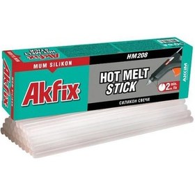 Resim Akfix Mum Silikon 11 MMx30 CM Çubuk Silikon Sıcak Silikon 1 KG 1pk 