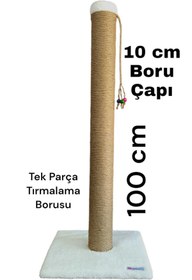 Resim Saule 100 cm Dev Boy Kedi Tırmalama Tahtası Tek Parça 10 cm Boru Çapı 