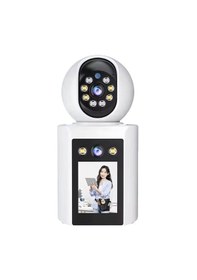 Resim Çift Kameralı Monitörlü Kablosuz Wifi Bebek Ve Güvenlik Kamerası 