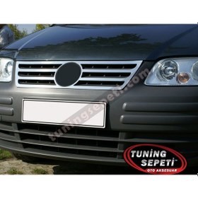 Resim Vw Caddy 2004 - 2009 Ön Panjur Fromlu Tek Parça Paslanmaz Çelik 