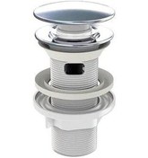 Resim İz Yapı Taşmalı Aç Kapa Körüklü Lavabo Sifonu Metal Krom 