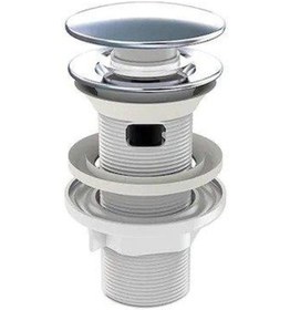 Resim İz Yapı Taşmalı Aç Kapa Körüklü Lavabo Sifonu Metal Krom 