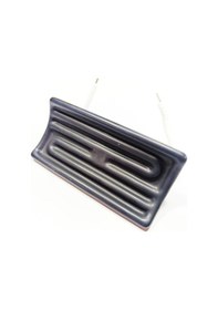 Resim İnfrared Seramik Isıtıcı Rezistans Konkav 122x60mm 500w 230v Siyah Renk Hsc Model 1 Adet 