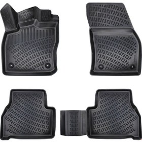 Resim Rizline Volkswagen Caddy 2021 Sonrası 3d Havuzlu Paspas Siyah 