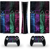 Resim Kt Grup Sanatsal Playstation 5 Slim Disk Versiyon Sticker Kaplama Seti 