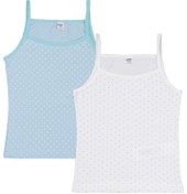 Resim Civil Girls Mint-Ekru 2-10 Yaş Kız Çocuk 2'li Atlet - Standart / 10-11 Yaş 