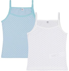 Resim Civil Girls Mint-Ekru 2-10 Yaş Kız Çocuk 2'li Atlet - Standart / 10-11 Yaş 