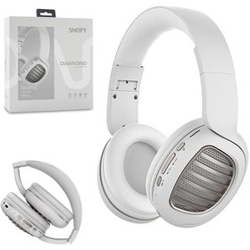 Resim Snopy KABLOSUZ KULAK ÜSTÜ KULAKLIK MİKROFONLU BLUETOOTH SD BEYAZ SNOPY SN-BT55 