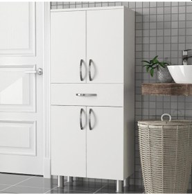 Resim Dekorister Arizona 4 Kapaklı 1 Çekmece Çok Amaçlı Dolap 