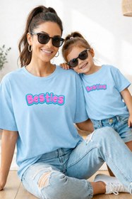 Resim genosha Anne Kız 100% Pamuk T-shirt Mama Mini Mother Daughter TEKLİ FİYAT 