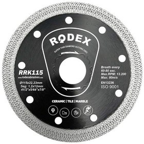 Resim RODEX 115MM ELMAS KESME DİSKİ (ULTRA SLİM) 