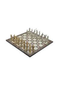 Resim Gifthome Metal Satranç Takımı - Seti Battal yunan parlak Kat 
