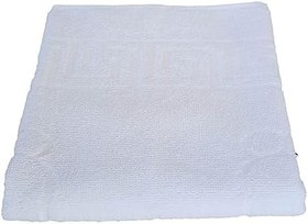 Resim 12'li Paket%100 Pamuk Ayak İzli Banyo Ayak Havlusu 50x70 cm Beyaz 