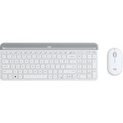 Resim Logitech MK470 Kablosuz Klavye Mouse Seti Beyaz 