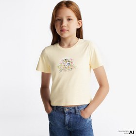 Resim Vans Birdsong Relaxed Crop Ss Çocuk Sarı T-Shirt 