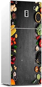 Resim Buzdolabı Sticker Kaplama Dolap Kaplama Etiketi Organik Gıda Sebzeler 