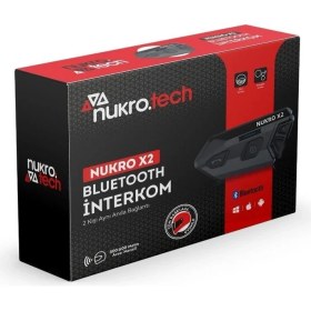 Resim Nukrotech Nukro X2 Bluetooth 2 Kişilik Interkom 