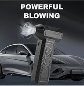 Resim Challenger Siyah Yüksek Hızlı Elektrikli Hava Üfleyici Taşınabilir Turbo Jet Fan Toz Temizleme 