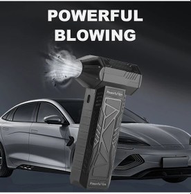 Resim Challenger Siyah Yüksek Hızlı Elektrikli Hava Üfleyici Taşınabilir Turbo Jet Fan Toz Temizleme 