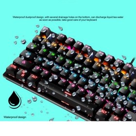 Resim Yusoft Leaven K550 Kablolu 87 Tuşlu Rgb Türkçe Karakterli Mekanik Klavye 